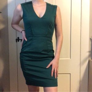 H&M fitted green dress